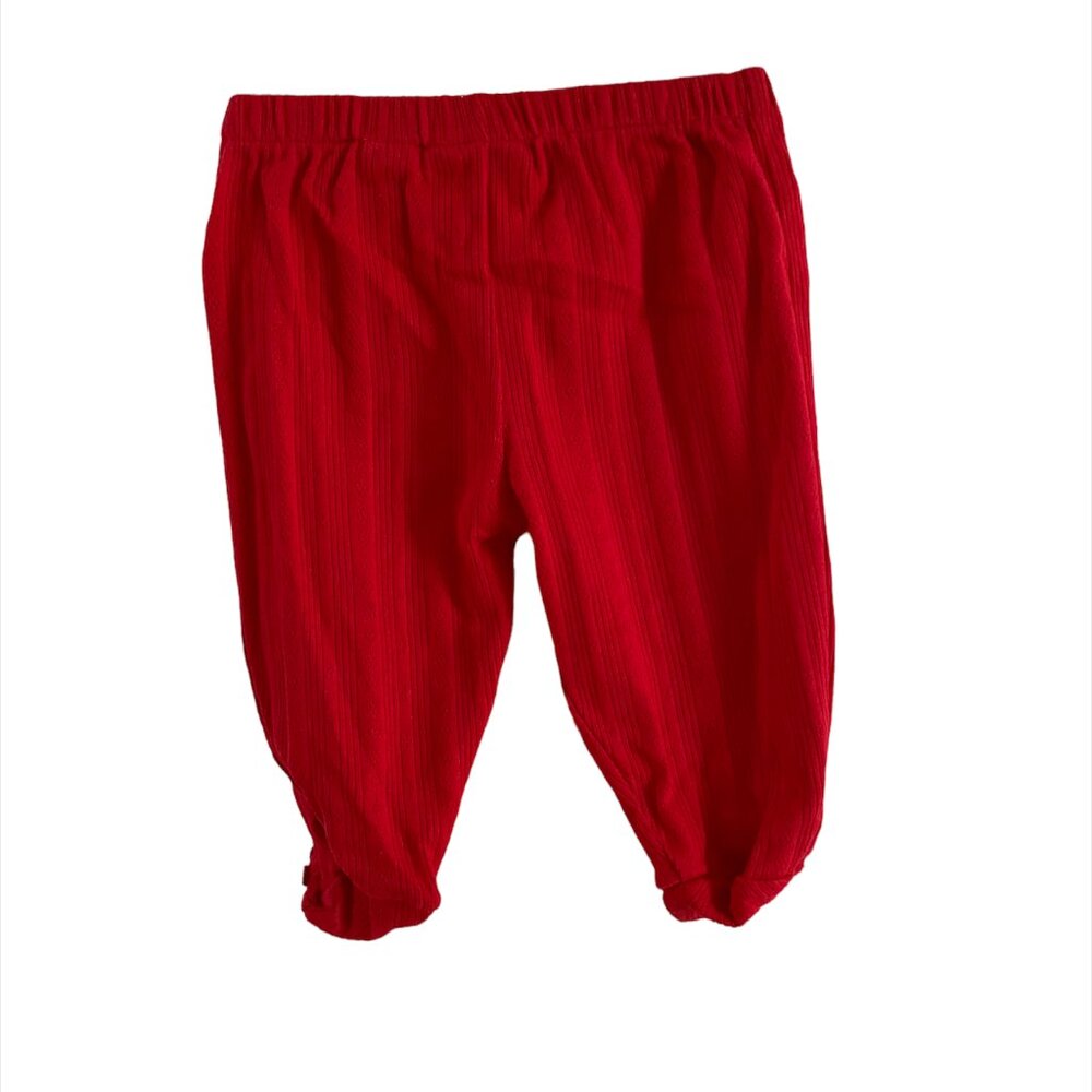 3-Piece Red Heart Ruffle Matching Set 3 Months - Picture 3 of 8